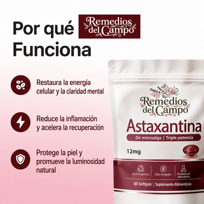 Astaxantina: el antioxidante más poderoso de la naturaleza para el bienestar integral y la protección celular