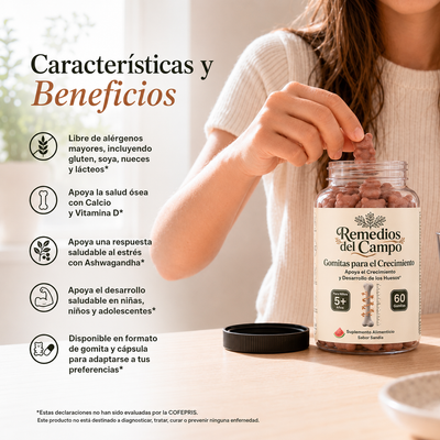Gomitas Bases de Desarrollo — Nutrición Diaria para los Años que No Vuelven